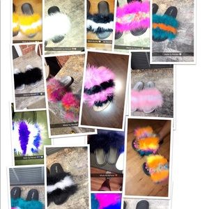 Custom Handmade Fur Slides! ❤️